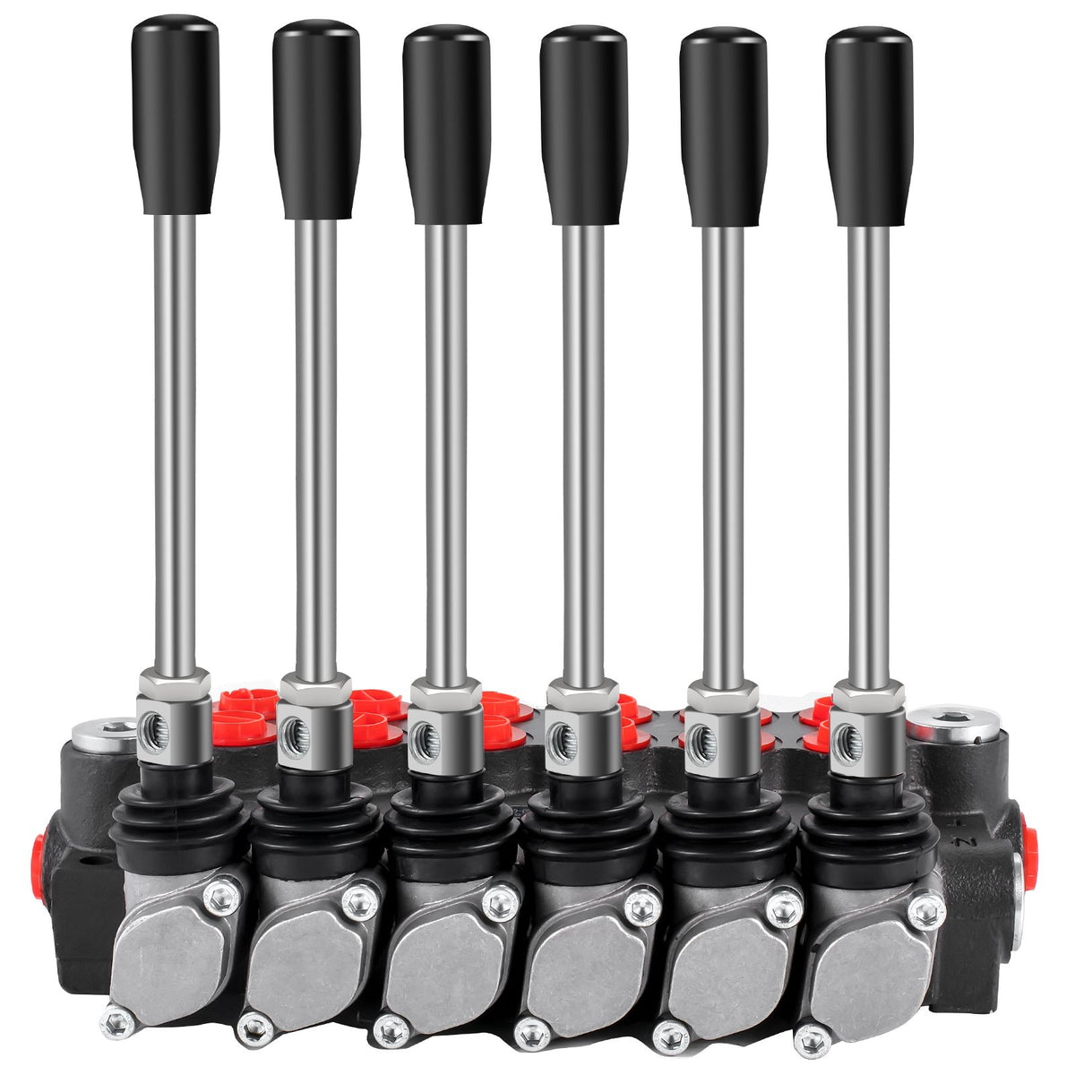 Hydraulic Directional Control Valve, 6 Spool Hydraulic Spool Valve, 11 GPM Hydraulic Loader Valve, 3600 PSI Directional Control Valve, Hydraulic Valves And Controls For Tractors Loaders Tanks