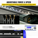 Audio Accessories: VEVOR 720mm Vinyl Cutter/Plotter Sign Cut Machine Software 20 Blades LCD Black