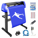 Audio Accessories: VEVOR 720mm Vinyl Cutter/Plotter Sign Cut Machine Software 20 Blades LCD Black