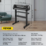 Hand Tools: VEVOR Vinyl Cutter Machine, 28in Offline Bluetooth Cutting Plotter Machine, 400in/10m Steel Roller Shaft Adjustable Speed Force, SignMaster Software Tool DIY Craft Kit for Sign Making Windows & Mobile