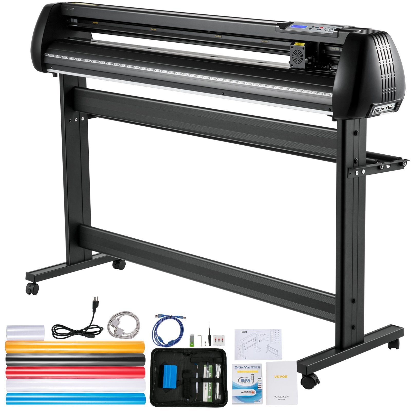 CDs & Vinyl: VEVOR Vinyl Cutter, 53inch Vinyl Cutter Plotter with Stand, Adjustable Speed Force for Sign Making Vinyl Plotter, SignMaster Software Vinyl Tape Tools Vinyl Printer Available with COM/USB/Bluetooth
