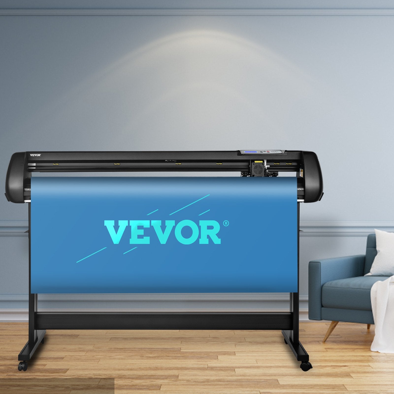 CDs & Vinyl: VEVOR Vinyl Cutter, 53inch Vinyl Cutter Plotter with Stand, Adjustable Speed Force for Sign Making Vinyl Plotter, SignMaster Software Vinyl Tape Tools Vinyl Printer Available with COM/USB/Bluetooth