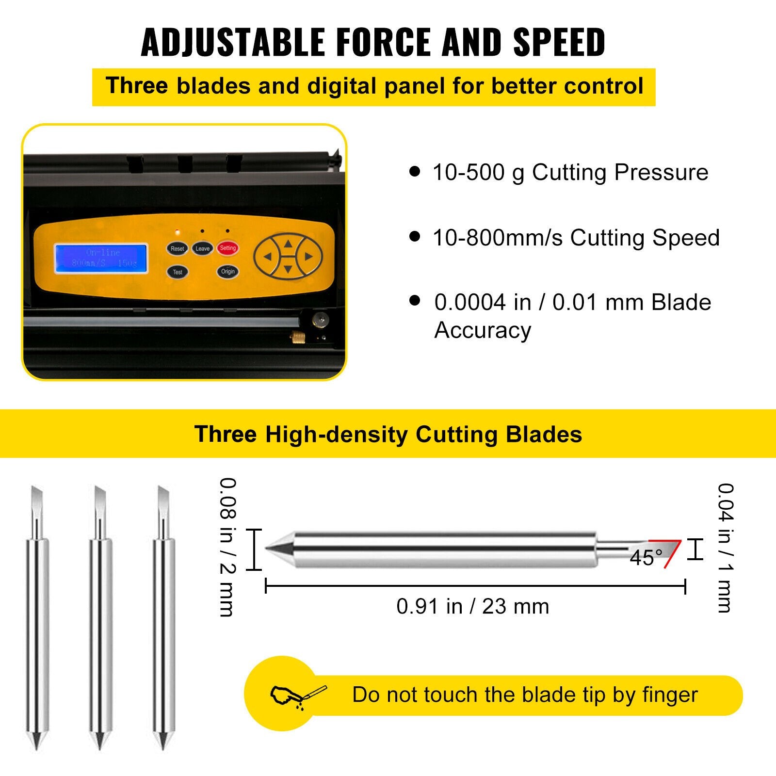Gardening Tools: VEVOR Vinyl Cutter, 28inch Paper Feed Cutting Plotter Bundle, Adjustable Force & Speed Vinyl Printer with Powerful Stepper Motors, Signmaster Software Bundle Kit Compatible with Windows System