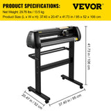 Gardening Tools: VEVOR Vinyl Cutter, 28inch Paper Feed Cutting Plotter Bundle, Adjustable Force & Speed Vinyl Printer with Powerful Stepper Motors, Signmaster Software Bundle Kit Compatible with Windows System