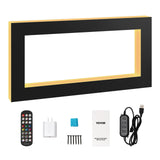 Computer Monitors & Accessories: VEVOR LED Lighted Liquor Bottle Display Bar Shelf RF & App Control 1210 mm