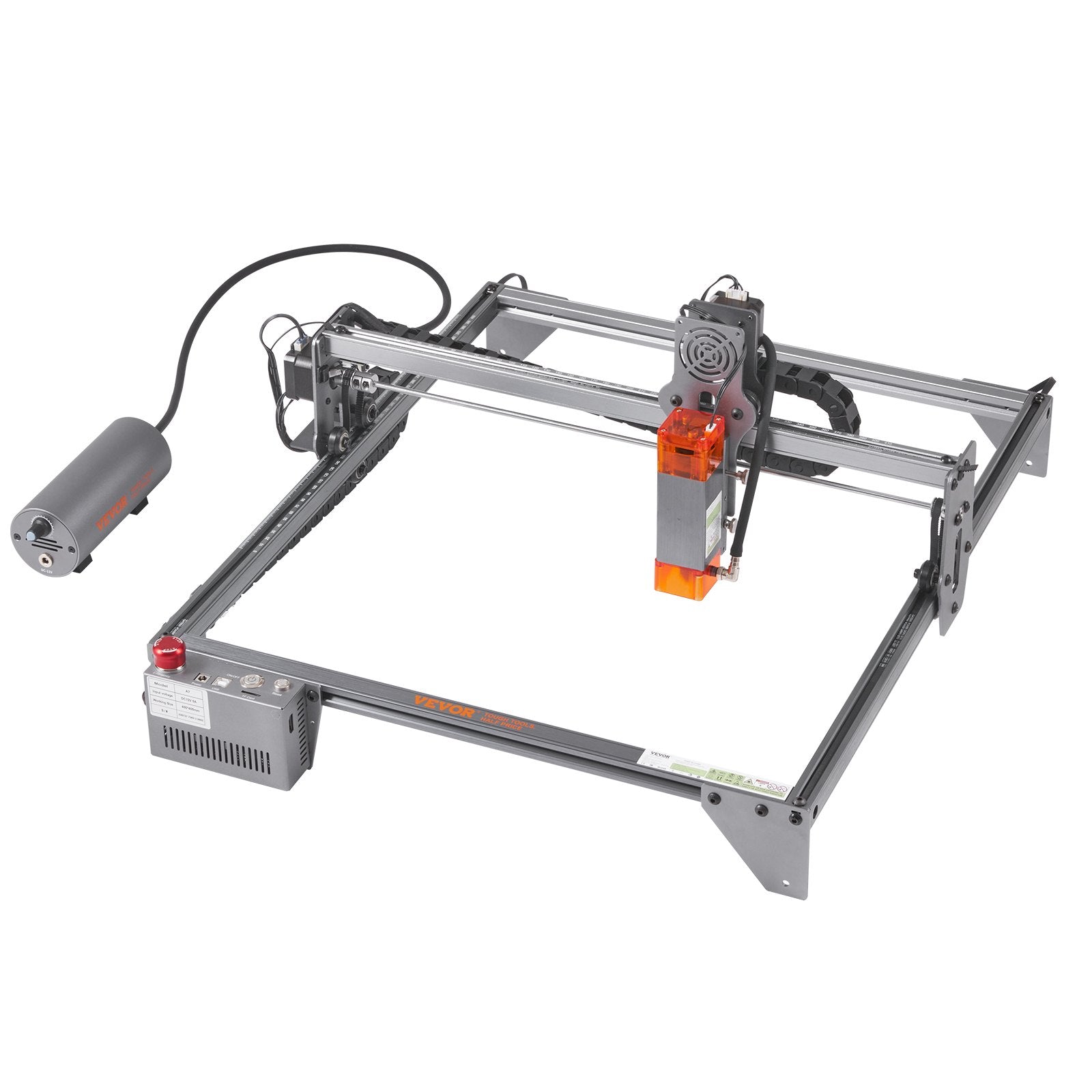 Hand Tools: VEVOR Laser Engraver, 10W Output Laser Engraving Machine, 15.7" x 15.7" Large Working Area, 10000mm/min Movement Speed, Compressed Spot with Eye Protection, Laser Cutter for Wood, Metal, Acrylic