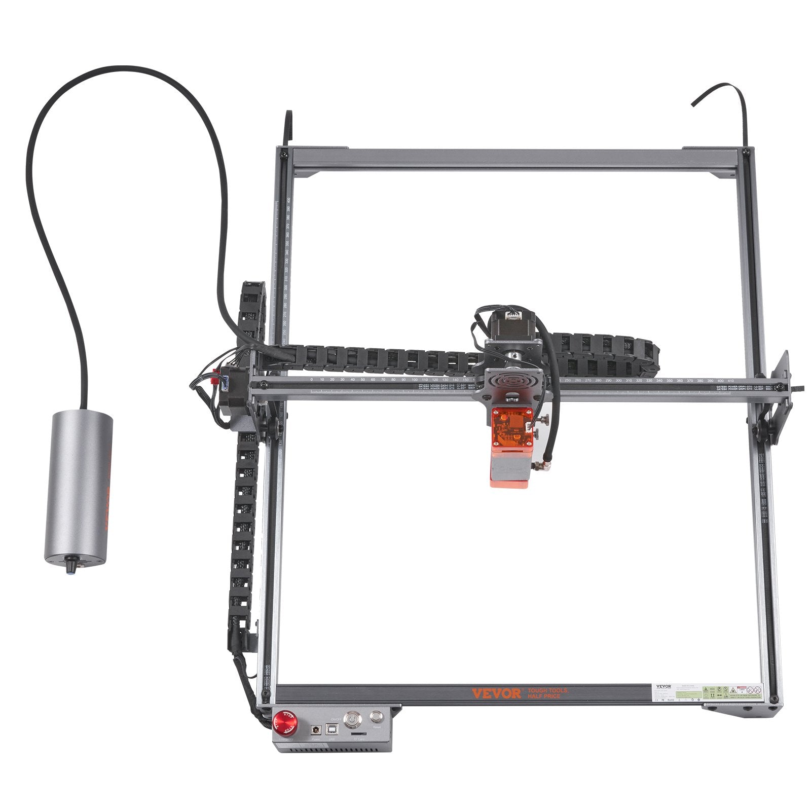 Hand Tools: VEVOR Laser Engraver, 10W Output Laser Engraving Machine, 15.7" x 15.7" Large Working Area, 10000mm/min Movement Speed, Compressed Spot with Eye Protection, Laser Cutter for Wood, Metal, Acrylic