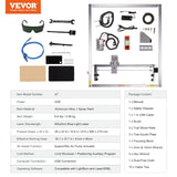 Hand Tools: VEVOR Laser Engraver, 5W Output Laser Engraving Machine, 16.1" x 15.7" Large Working Area, 10000mm/min Movement Speed, Compressed Spot with Eye Protection, Laser Cutter for Wood, Metal, Acrylic