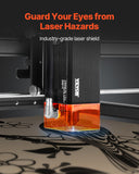 Camping Lights & Lanterns: VEVOR Laser Engraver, 5W Output, Laser Engraving Cutter Machine, 14.9 x 15.7 in/38 x 40 cm Working Area, 10000 mm/min Movement Speed, Compressed Spot with Eye Protection, for Wood, Certain Metal