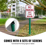 Dog Playpens & Gates: VEVOR 6FT U-Channel Sign Post, 4Pack Green Heavy Duty Steel Fixed Fence Post, Steel Fence U-Channel Sign for Garden, Courtyard, Farm or Traffic Intersection