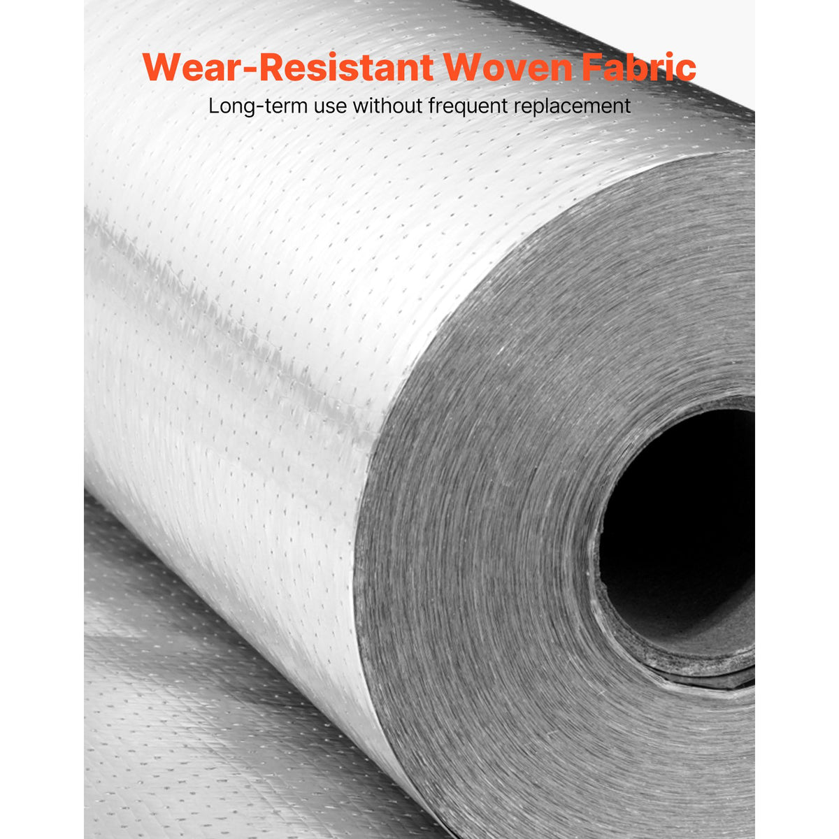 Double Reflective Insulation Roll, Perforated Woven Fabric Radiant Barrier, 0.15mm 76.2m x 1.22m, Double-Sided Aluminum Foil Heat Reflective Shield, Thermal Insulation Roll for Window RV Roof