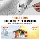 Automotive Repair & Speciality Tools: VEVOR Double Reflective Insulation Roll Foam Core Radiant Barrier 120 x 48 Inch / 3 x 1.2M