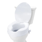 Toilet & Bidet Accessories: VEVOR Raised Toilet Seat, 100 mm Height Raised, 136 kg Weight Capacity, Universal Toilet Seat Riser, Screw Rod Locking, with Toilet Seat, for Elderly, Handicap, Patient, Pregnant, Medical