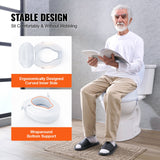 Toilet & Bidet Accessories: VEVOR Raised Toilet Seat, 100 mm Height Raised, 136 kg Weight Capacity, Universal Toilet Seat Riser, Screw Rod Locking, with Toilet Seat, for Elderly, Handicap, Patient, Pregnant, Medical