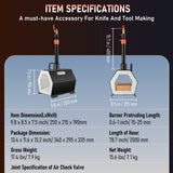 Gardening Tools: VEVOR Propane Forge Portable, Single Burner Tool and Knife Making, Large Capacity Blacksmith Farrier Forges, Mini Furnace Blacksmithing, Gas Forging Tools and Equipment, Complete Kit