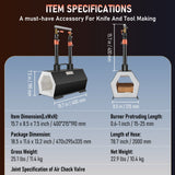 Gardening Tools: VEVOR Propane Forge Portable, Double Burner Tool and Knife Making, Large Capacity Blacksmith Farrier Forges, Mini Furnace Blacksmithing, Gas Forging Tools and Equipment, Complete Kit