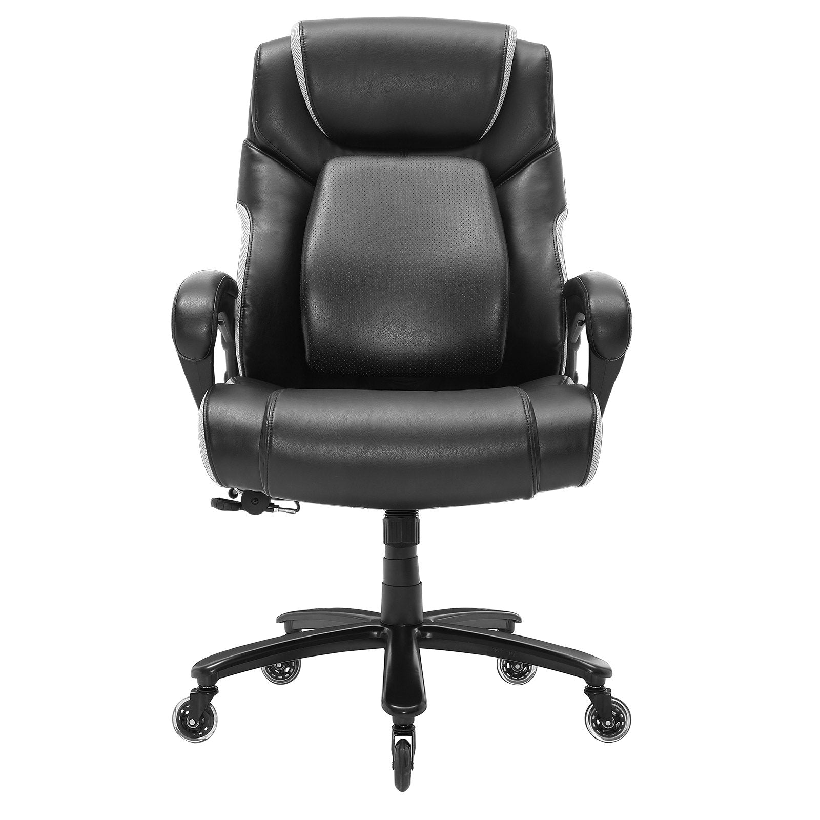 Office & Desk Chairs: VEVOR Heavy Duty Executive Office Chair with Cutting-edge Adjustable Lumbar Support for Long Hours, Big and Tall 400lbs Office Chair, Wide Thick Padded Strong Metal Base Quiet Wheels
