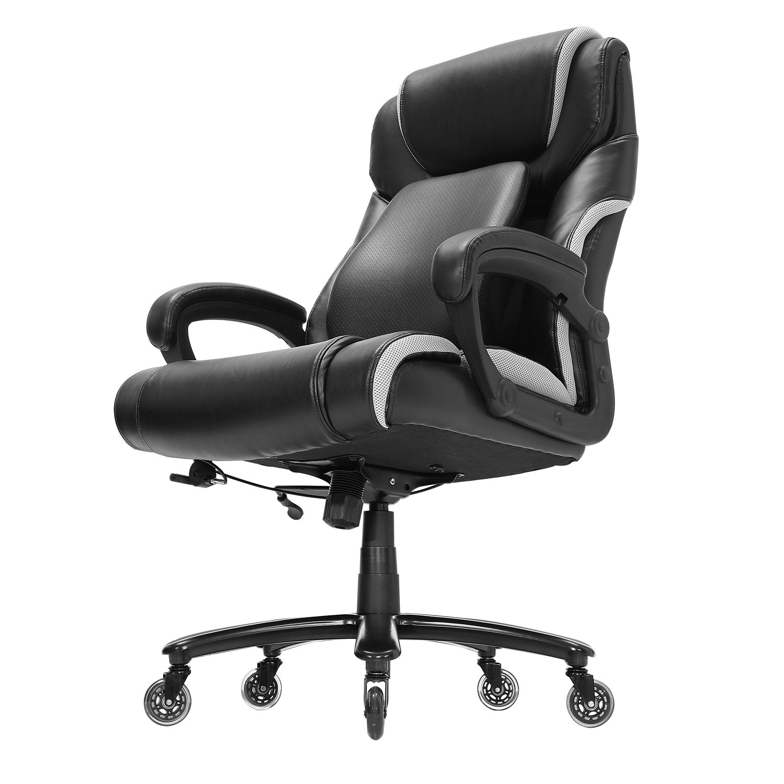 Office & Desk Chairs: VEVOR Heavy Duty Executive Office Chair with Cutting-edge Adjustable Lumbar Support for Long Hours, Big and Tall 400lbs Office Chair, Wide Thick Padded Strong Metal Base Quiet Wheels