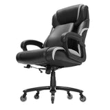 Office & Desk Chairs: VEVOR Heavy Duty Executive Office Chair with Cutting-edge Adjustable Lumbar Support for Long Hours, Big and Tall 400lbs Office Chair, Wide Thick Padded Strong Metal Base Quiet Wheels