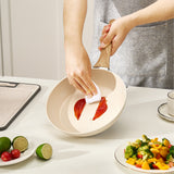 Skillets & Frying Pans: VEVOR Frying Pan Skillet, Aluminum Egg Fry Pans, 3 Pcs (200, 240, 280 mm), Nonsitck Ceramic Heavy-Duty Skillets with Heat-Resistant Handle, Chef's Kitchen Cookware for Gas, Electric, Induction, Beige