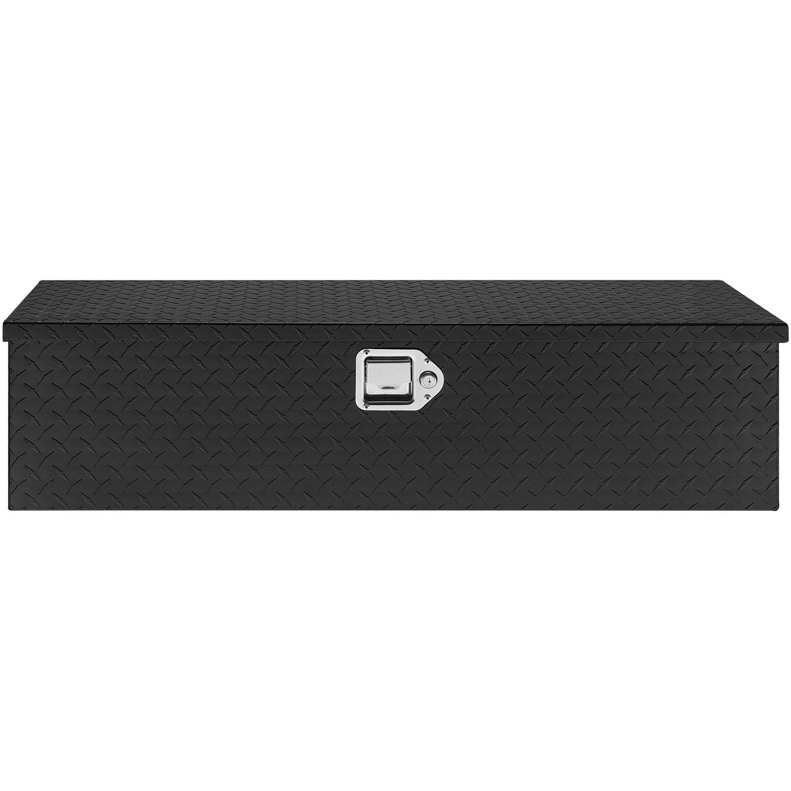 Tool Boxes: VEVOR Heavy Duty Aluminum Truck Bed Tool Box, Diamond Plate Tool Box with Side Handle and Lock Keys, Storage Tool Box Chest Box Organizer for Pickup, Truck Bed, RV, Trailer, 990 x 330 x 254 mm, Black