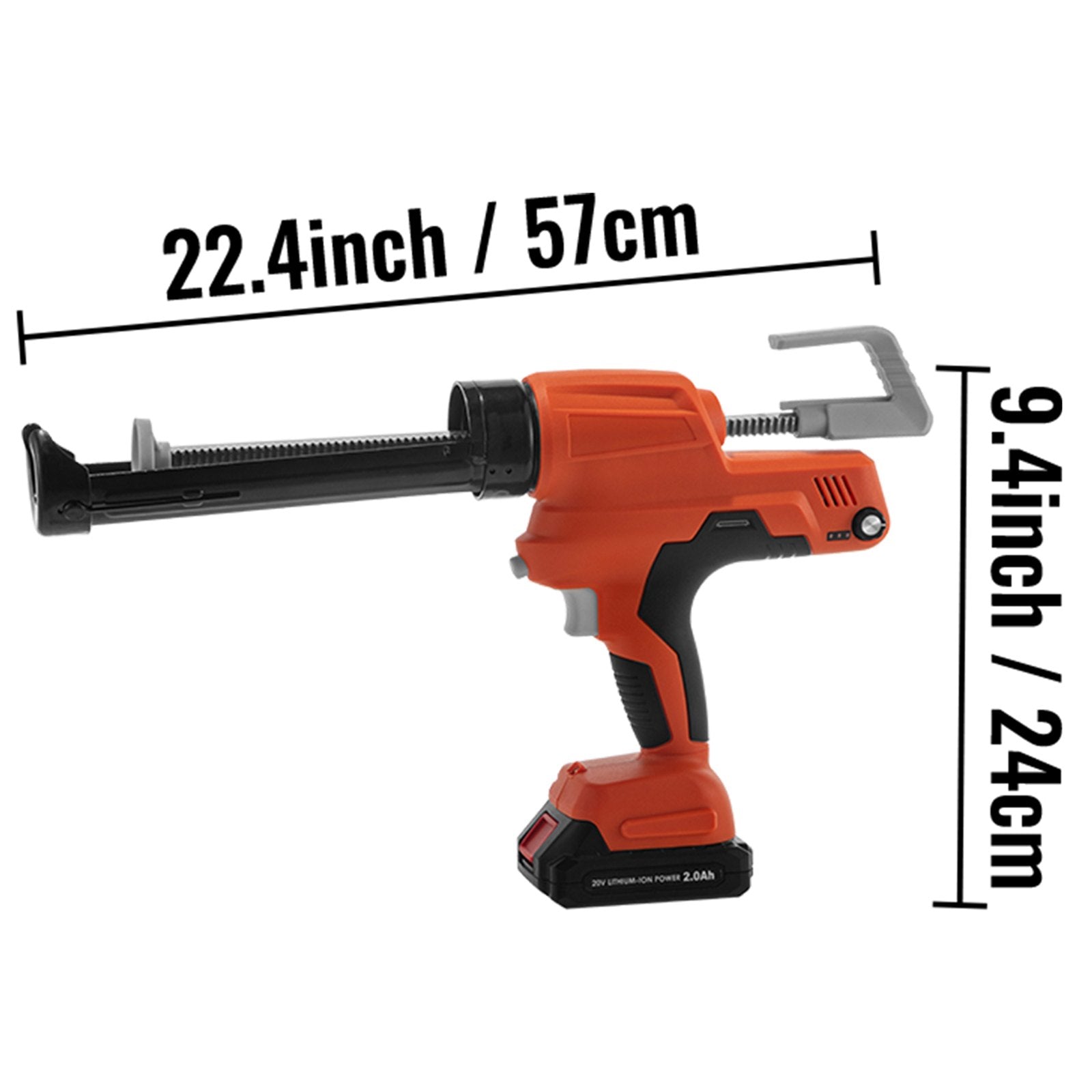 Sausage Caulking Gun Silicone Gun 20V Iron Caulking Gun 10 OZ/300 ML