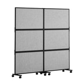 Room Dividers: VEVOR Acoustic Room Divider Partition Panel Privacy Screen 2 Pack Light Gray