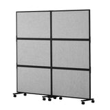 Room Dividers: VEVOR Acoustic Room Divider Partition Panel Privacy Screen 2 Pack Light Gray