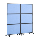 Room Dividers: VEVOR Acoustic Room Divider Partition Panel Privacy Screen 2 Pack Indigo Blue