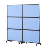 Room Dividers: VEVOR Acoustic Room Divider Partition Panel Privacy Screen 2 Pack Indigo Blue