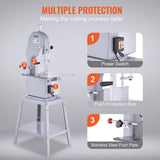 Speciality Appliances: VEVOR 1500W Commercial Electric Meat Bandsaw Stainless Steel Bone Sawing Machine