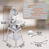 Speciality Appliances: VEVOR 1500W Commercial Electric Meat Bandsaw Stainless Steel Bone Sawing Machine