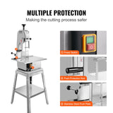 Speciality Appliances: VEVOR 1800W Commercial Electric Meat Bandsaw Stainless Steel Bone Sawing Machine