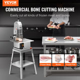 Speciality Appliances: VEVOR 850W Commercial Electric Meat Bandsaw Stainless Steel Bone Sawing Machine