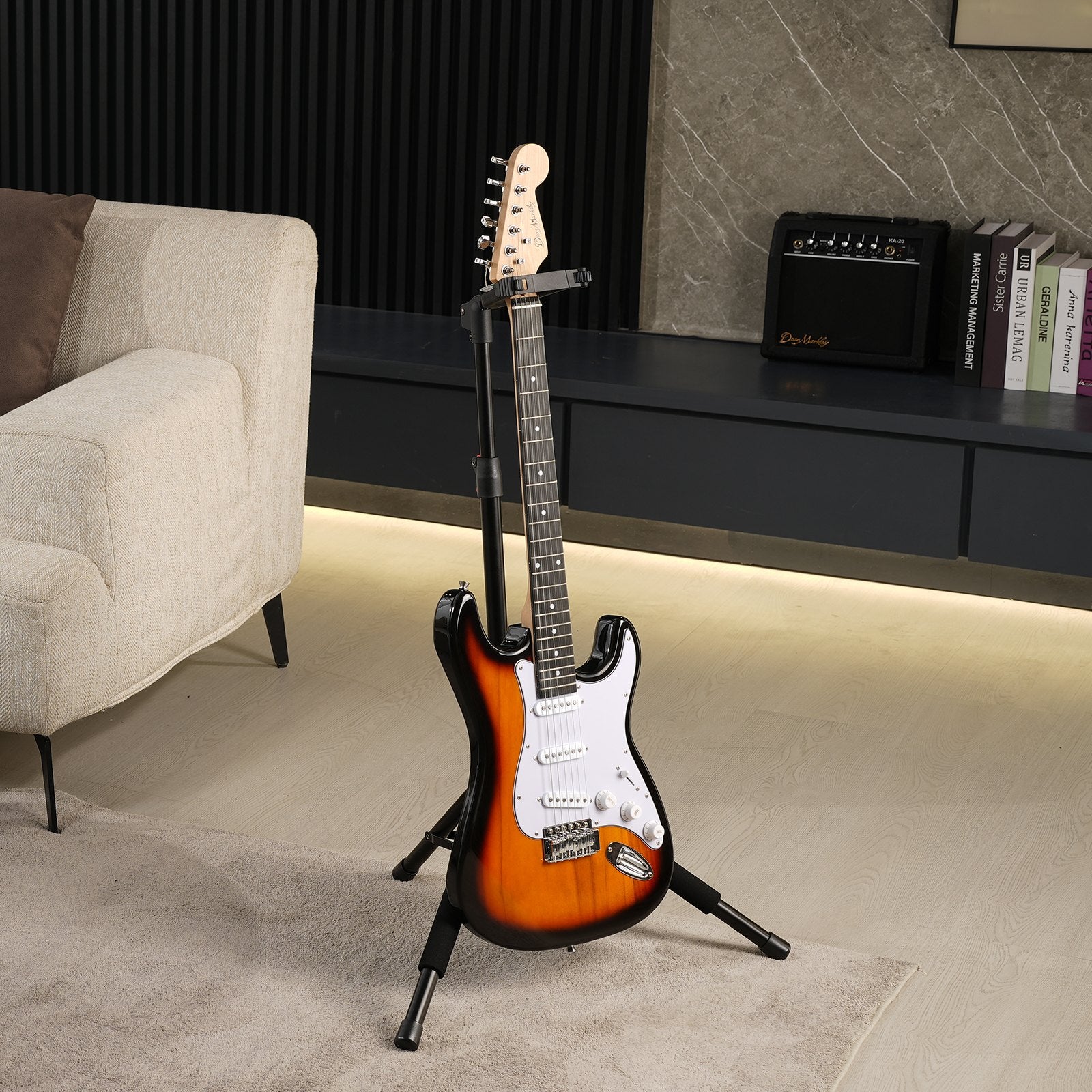 Camera Accessories: VEVOR_ripod Guitar Stand Floor-Standing Foldable 900-1200 mm Adjustable Height