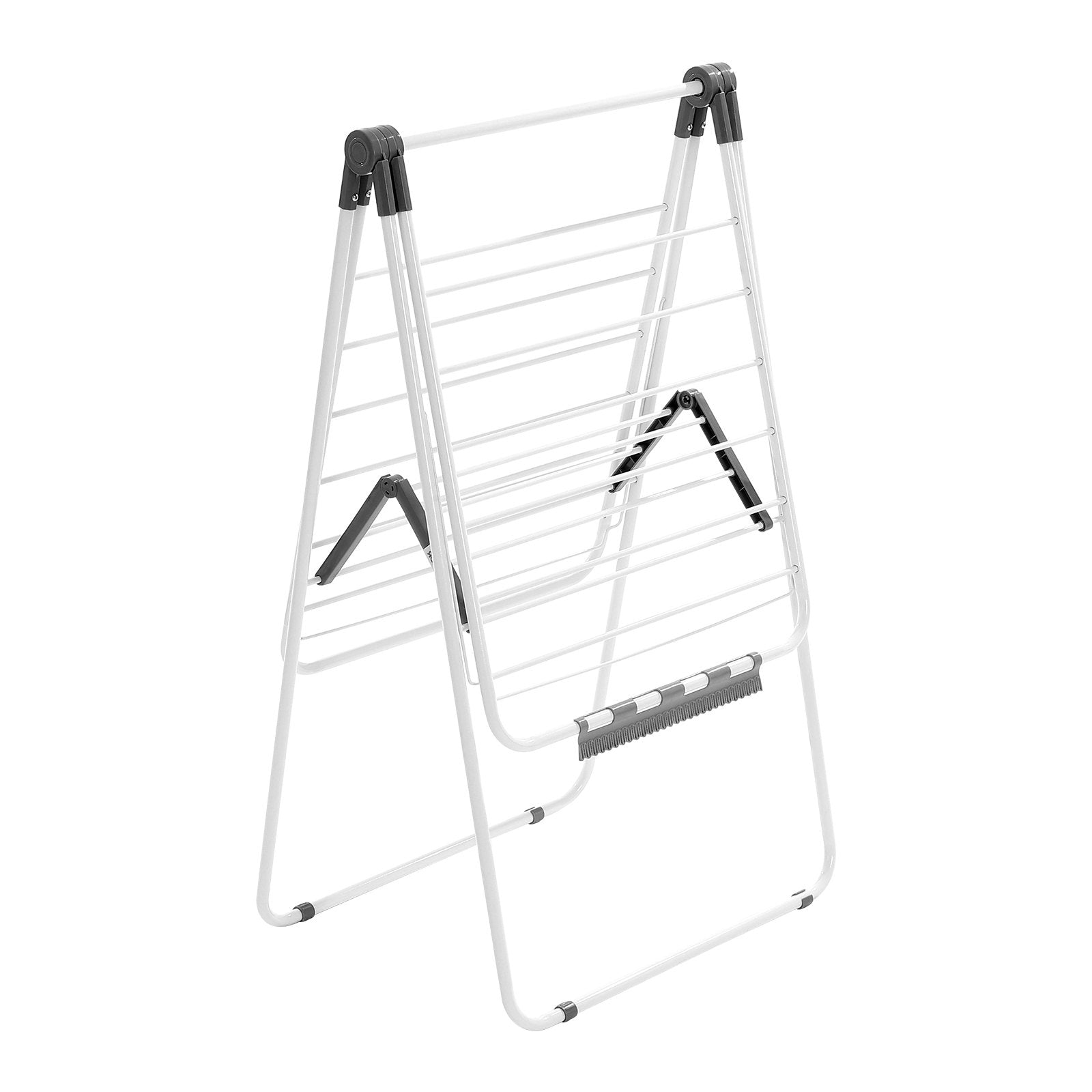 Drying Racks & Hangers: VEVOR 2-Tier Foldable Clothes Drying Rack with Sock Clips & 21 Drying Rods White