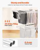 Drying Racks & Hangers: VEVOR 2-Tier Foldable Clothes Drying Rack with Sock Clips & 31 Drying Rods White
