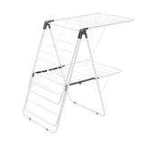 Drying Racks & Hangers: VEVOR 2-Tier Foldable Clothes Drying Rack with Sock Clips & 31 Drying Rods White