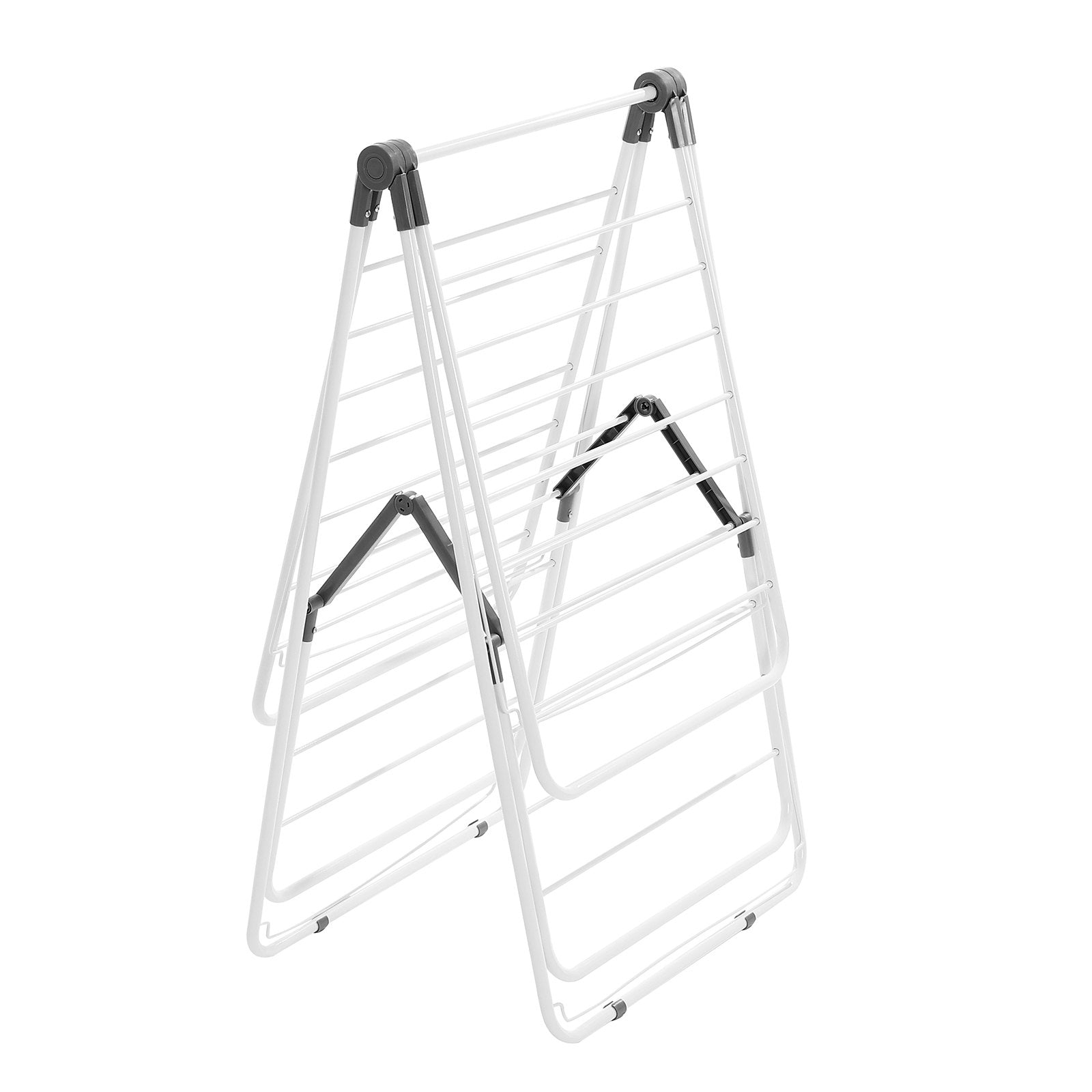 Drying Racks & Hangers: VEVOR 2-Tier Foldable Clothes Drying Rack with Sock Clips & 31 Drying Rods White