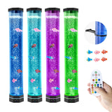 Fountain & Ponds Accessories: VEVOR Bubble Tube Lamp 16 Color 80 cm Sensory Aquarium Lamp for Relief Calming