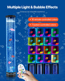 Fountain & Ponds Accessories: VEVOR Bubble Tube Lamp 16 Color 80 cm Sensory Aquarium Lamp for Relief Calming