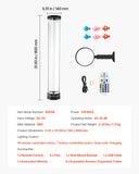 Fountain & Ponds Accessories: VEVOR Bubble Tube Lamp 16 Color 80 cm Sensory Aquarium Lamp for Relief Calming