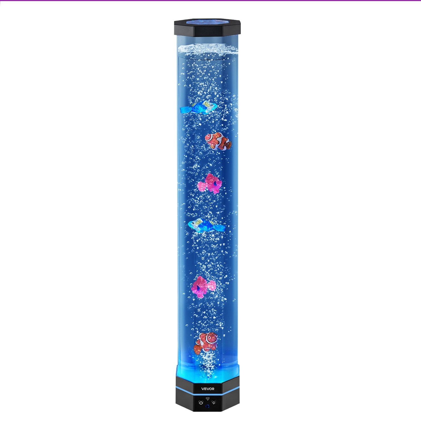 Fountain & Ponds Accessories: VEVOR Bubble Tube Lamp 16 Color 80 cm Sensory Aquarium Lamp for Relief Calming