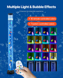 Table Lamps: VEVOR Bubble Tube Lamp 16 Color 1.2 m Sensory Aquarium Lamp for Relief Calming