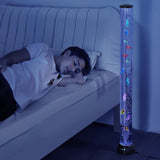 Table Lamps: VEVOR Bubble Tube Lamp 16 Color 1.2 m Sensory Aquarium Lamp for Relief Calming