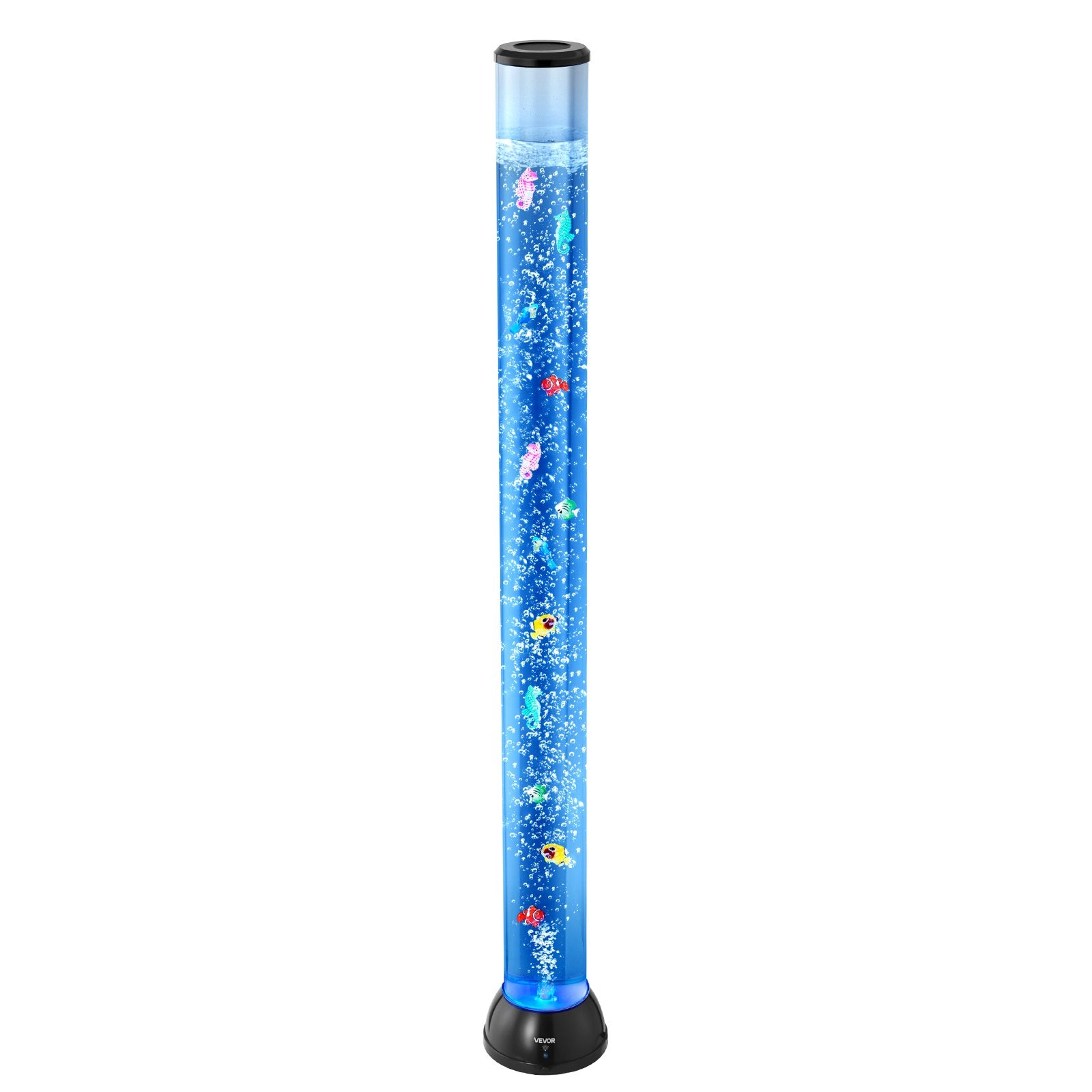 Table Lamps: VEVOR Bubble Tube Lamp 16 Color 1.2 m Sensory Aquarium Lamp for Relief Calming
