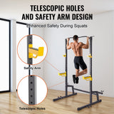 Exercise Benches: VEVOR Squat Stand Power Rack Adjustable Heavy Duty Barbell Weight Stand Home Gym