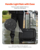 Duffel Bags: VEVOR Rolling Laptop Bag 39.62 cm Wheeled Computer Bag for Women & Men Black