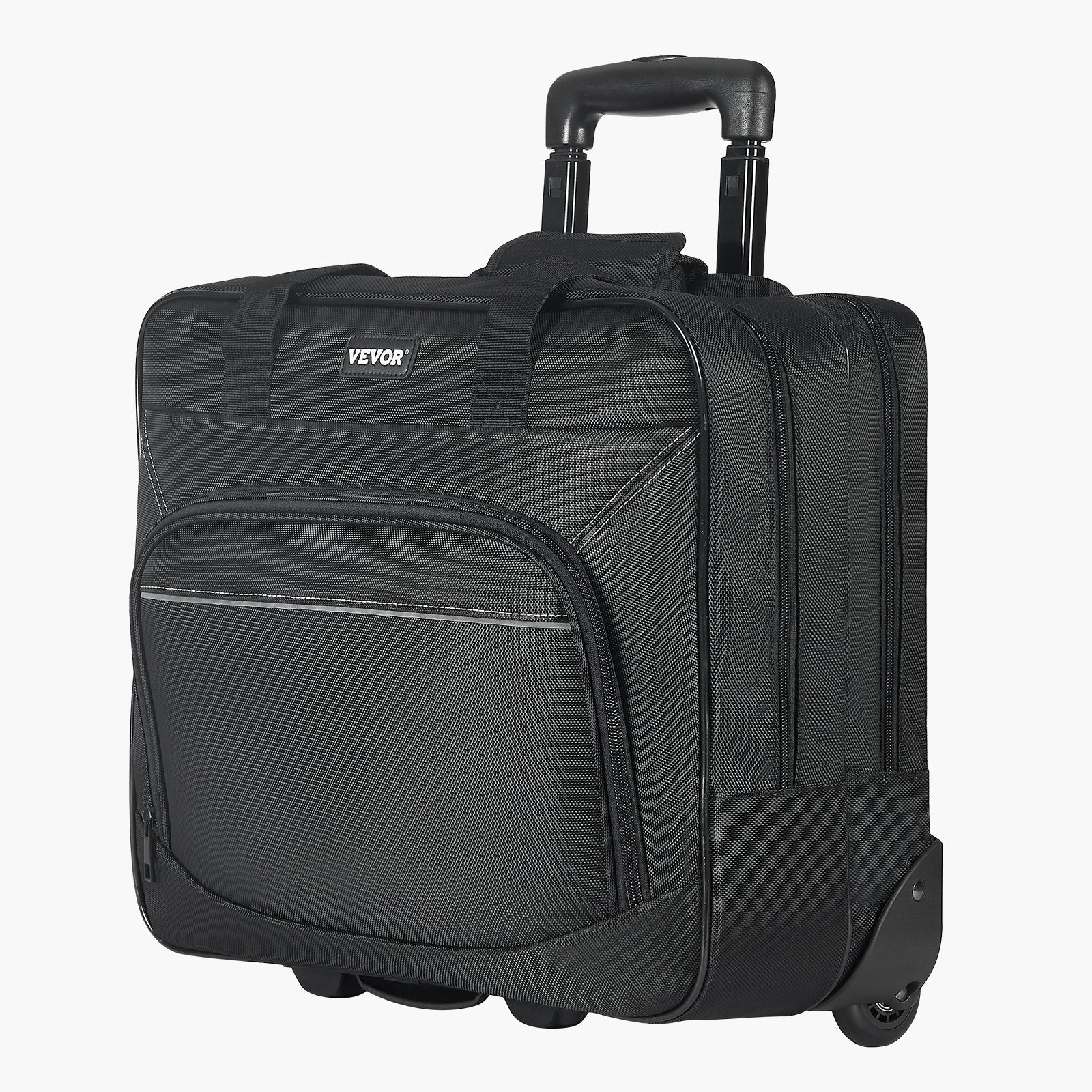 Duffel Bags: VEVOR Rolling Laptop Bag 39.62 cm Wheeled Computer Bag for Women & Men Black