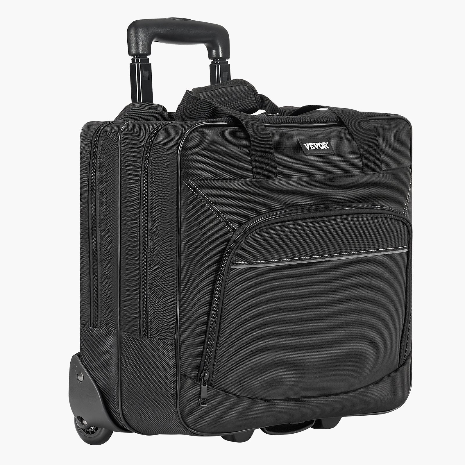 Duffel Bags: VEVOR Rolling Laptop Bag 39.62 cm Wheeled Computer Bag for Women & Men Black